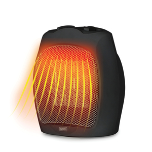 Imag:BLACK+DECKER BHDC500B46 1,500-Watt-Max Desktop Ceramic Heater with Fan Setting (Black)