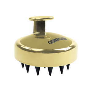Imag:Cosmopolitan VRD928982375 Ergonomic Wet/Dry Scalp Massager (Gold)